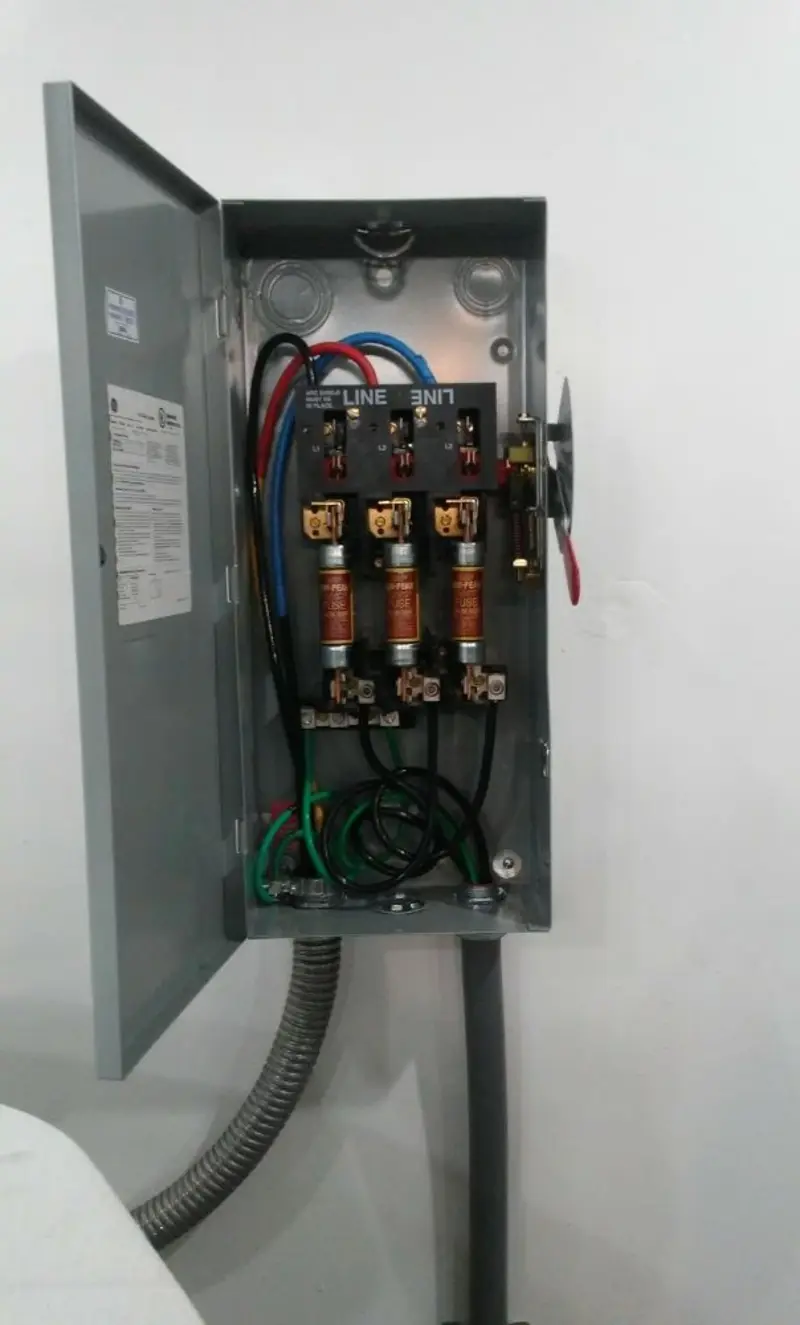 Three-phase disconnect switch installed for Electrical Wiring & Rewiring in Lambertville