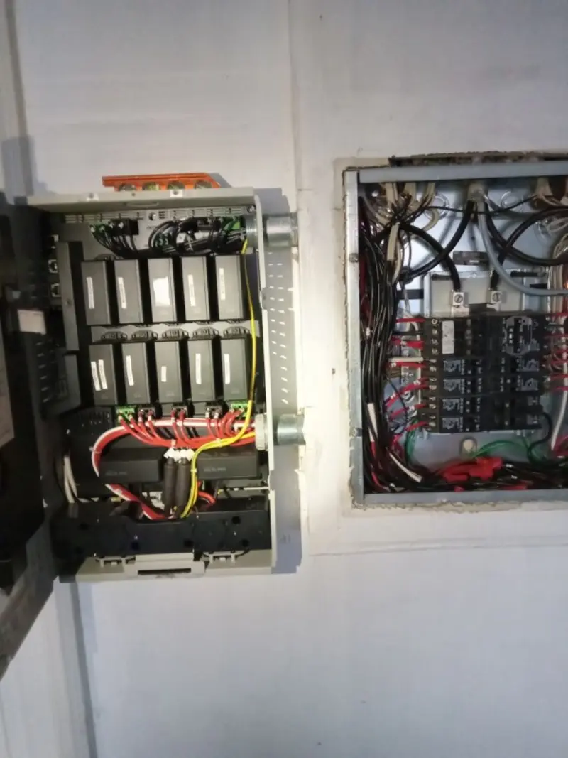 Electrical panel upgrade completed for Security Camera Wiring in Lambertville